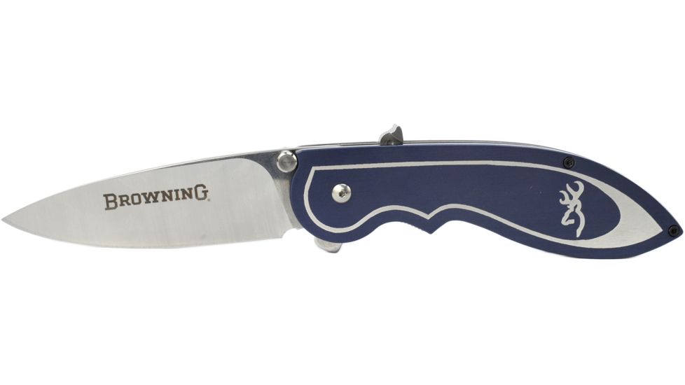 Browning 355 Backdraft Assisted Open Knife - Blue 