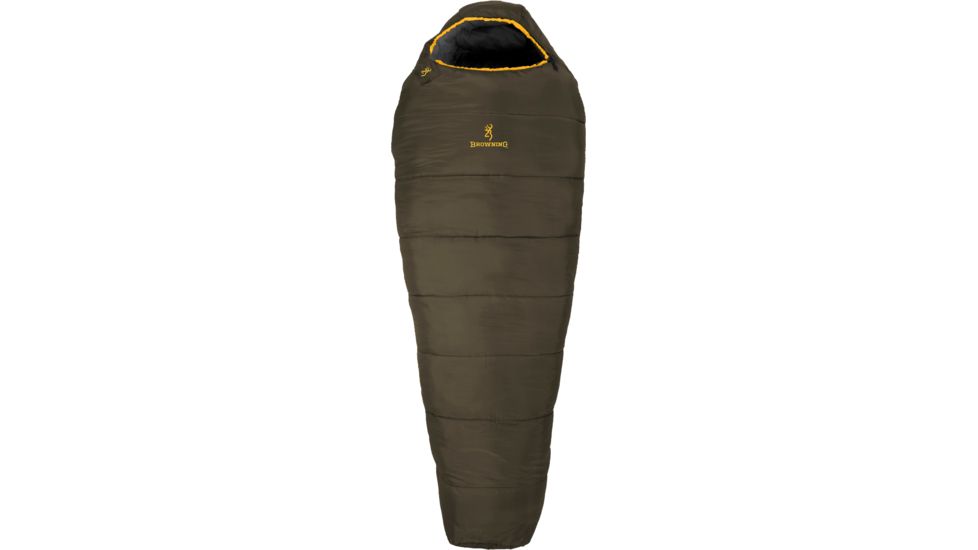 Browning Basecamp 20 Degree Sleeping Bag, Coal, 32in x 80in, 4811921