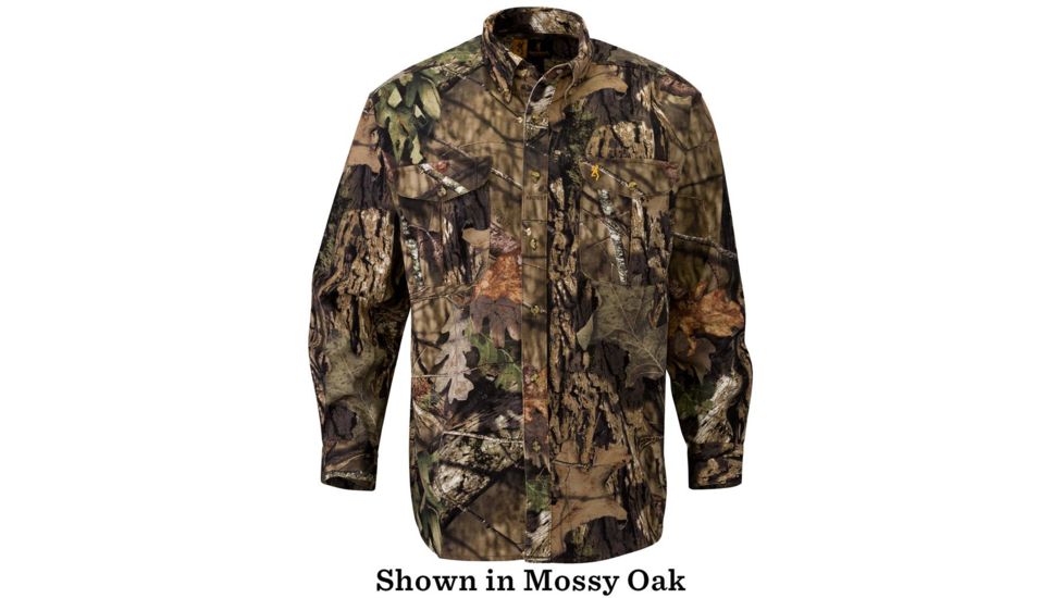 Browning Basics Button Down Shirt, Realtree Xtra, 2XL, 3014342405
