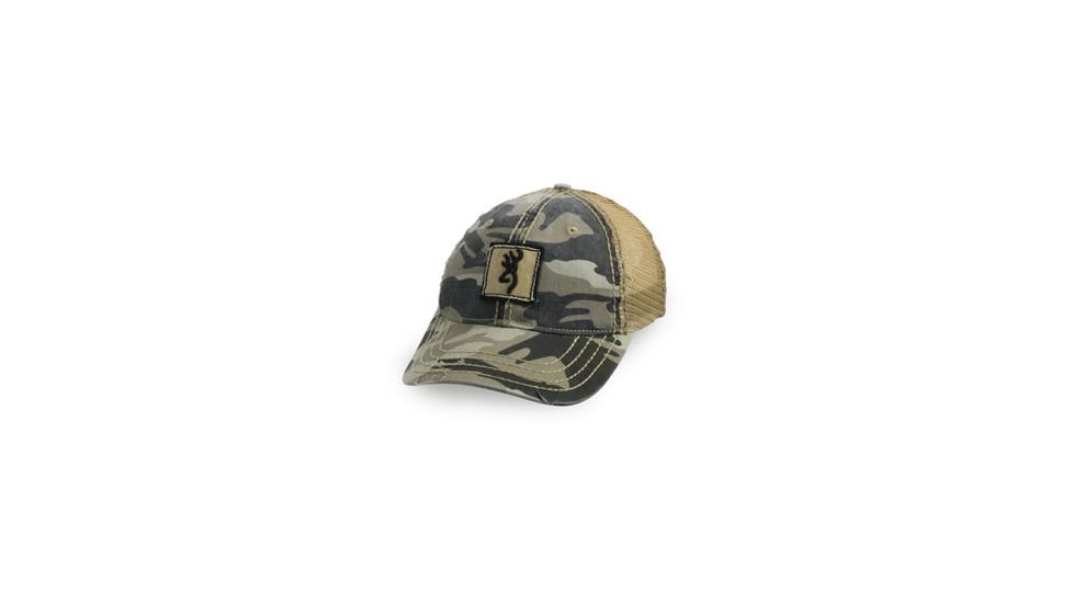 Browning Bayou Mesh Back Cap, Mesh back all terrain camo, Adult cap adjustable fit 308238091