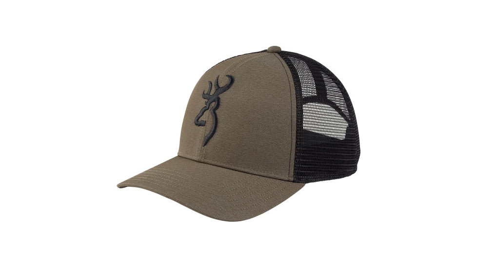 Browning Bg Cap Chill Mesh Snapback Mid Profile Olive Buckmark Osfm