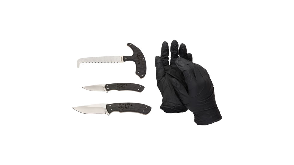 Browning Bg Knife Primal Series 4-piece Set W/zippered Nylon Case