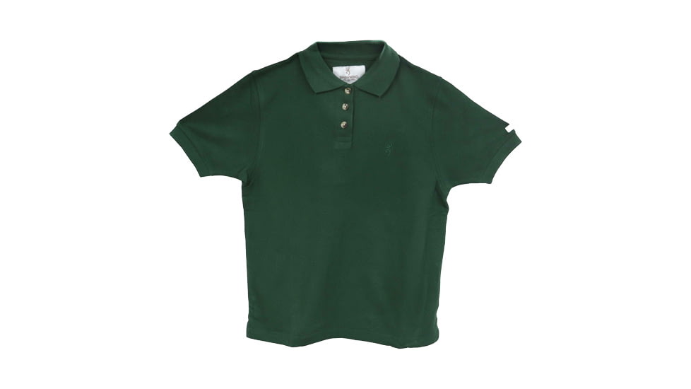 Browning BuckMark SS Polo - Men's, Large, Forest Green, BR448208L