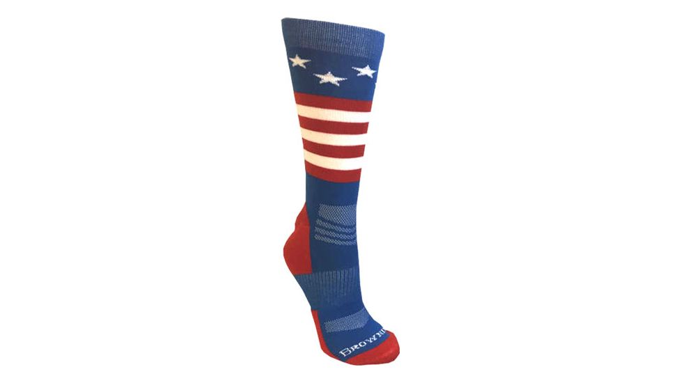 Browning Bg Unisex Stars &amp; Stripes Socks M/l Red White And Blue