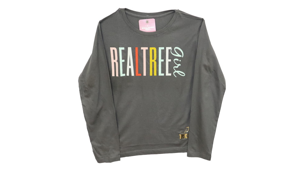 Browning Bg Women's Realtree Girl Ls T Large Charcoal Gold Foil