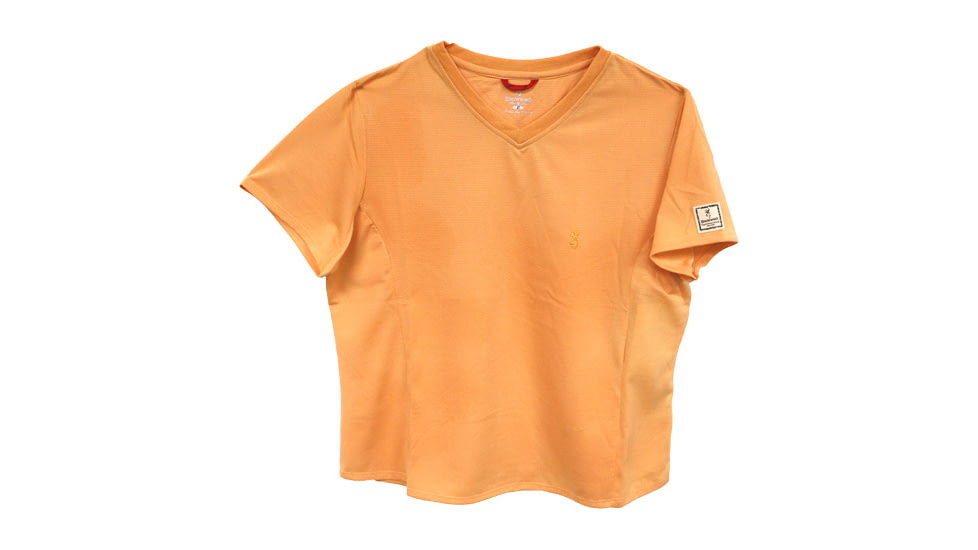 Browning Bg Women's Ss V-neck Perfrmnce T-shirt Xx-large Melon