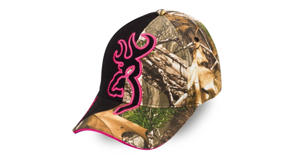 Browning Big Buckmark and Camo Cap,Real-Tree Xtra/Fuchsia 308204771