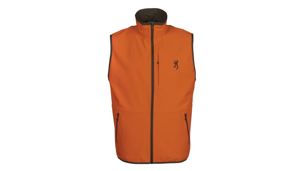 Browning Big Game Opening Day Soft Shell Vest - Mens, Extra Large, Blaze, 3050370104