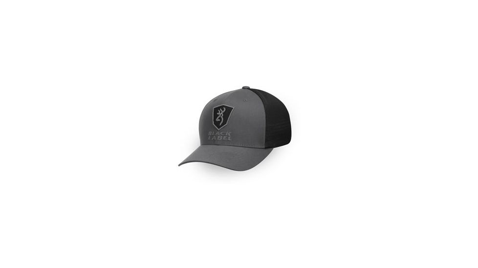 Browning Black Label - Alfa Flex Fit Meshback Cap, Gray/Black, L-XL 308550894