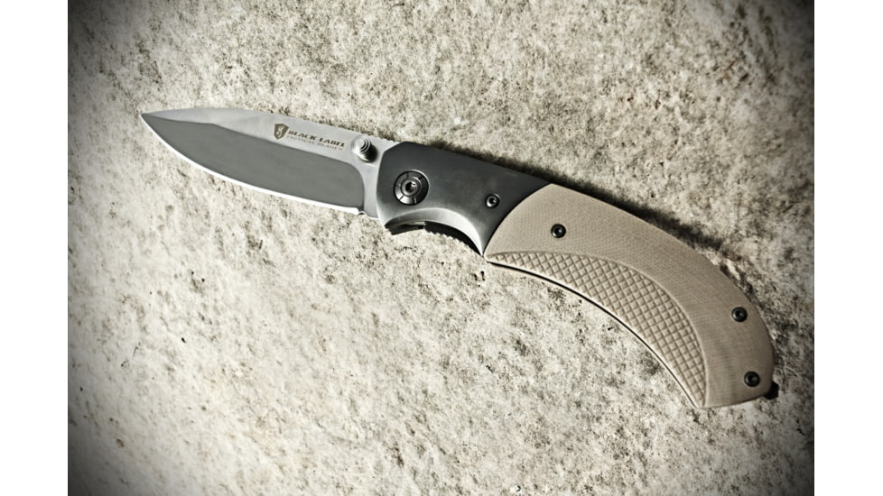 Browning Black Label Checkmate Knife - Sand w/Silver Blade 320144BLO