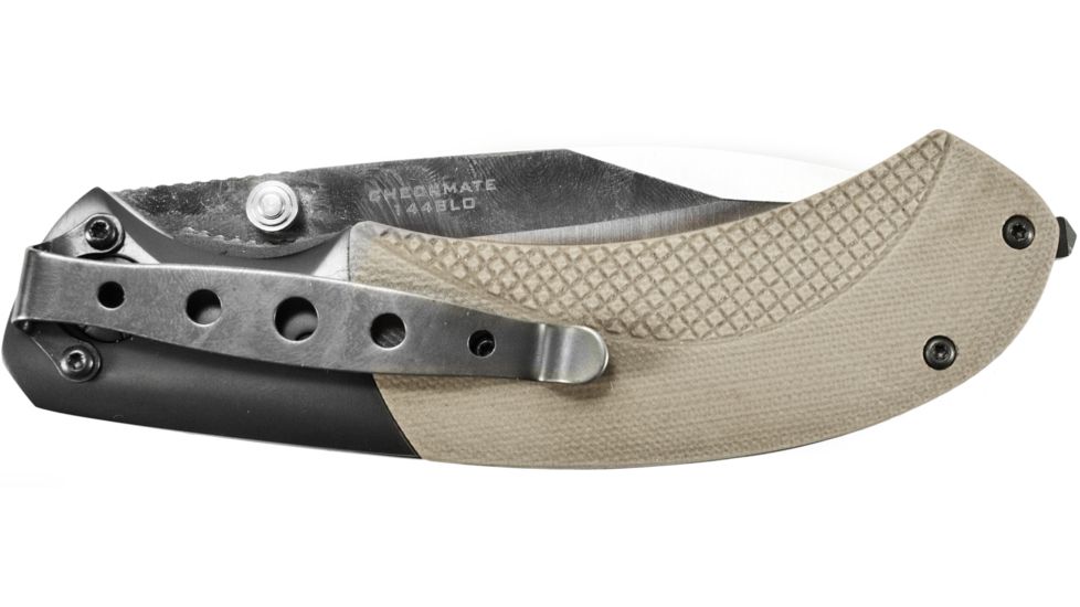 Browning Black Label Checkmate Knife - Sand w/Silver Blade 320144BLO