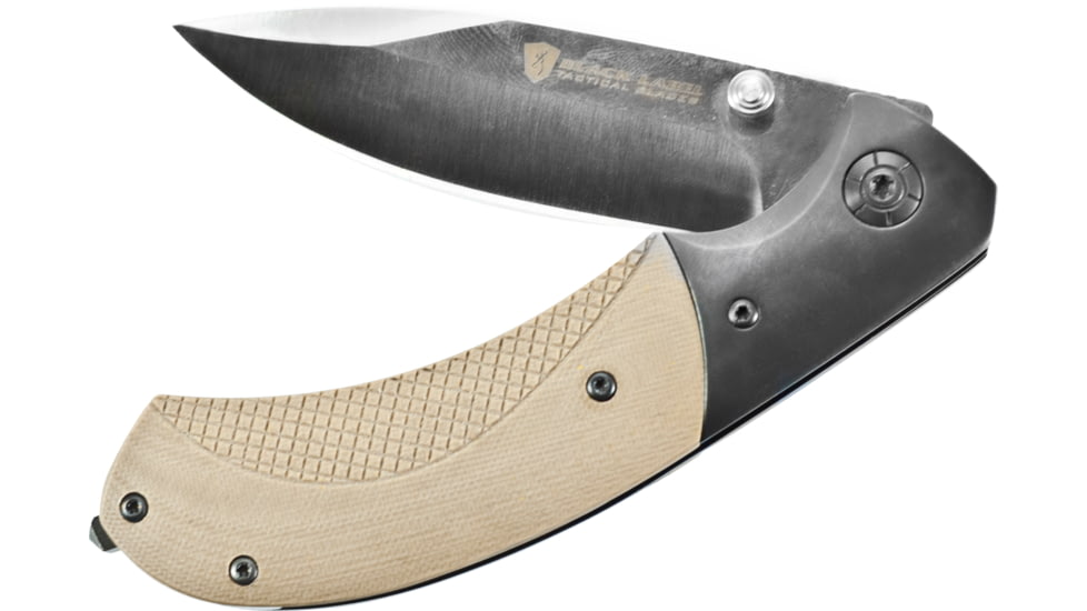 Browning Black Label Checkmate Knife - Sand w/Silver Blade 320144BLO