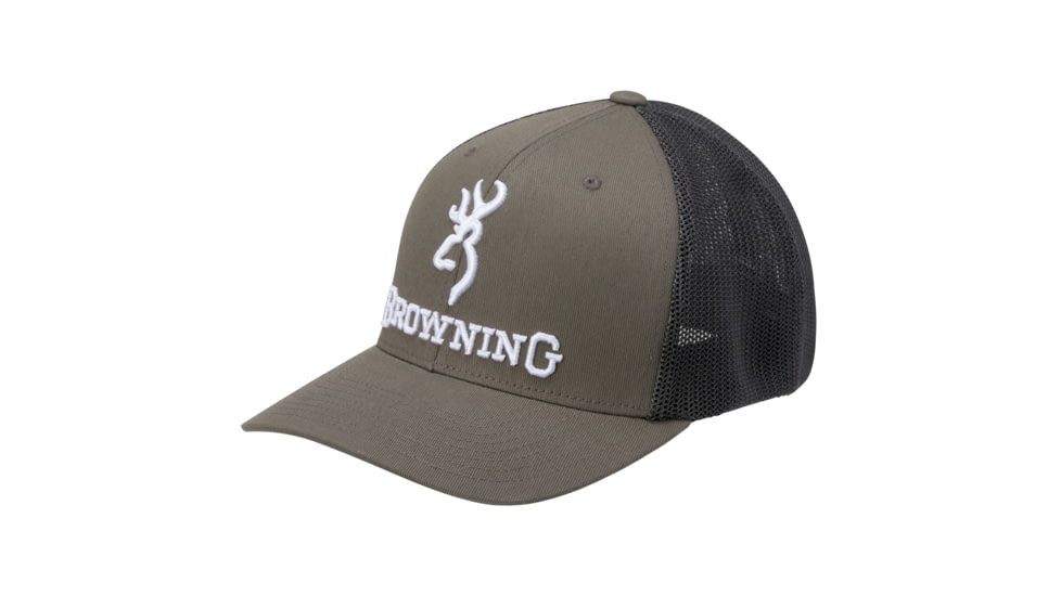 Browning Branded Cap, Gray, Large / Extra Large, 308375494