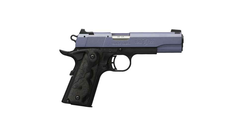 Browning 1911-22 FS Black Label Semi Auto Pistol, 22 Long Rifle, 4.25 in Barrel