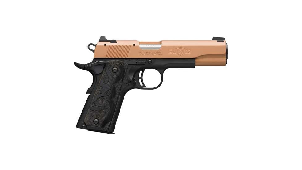 Browning 1911-22 FS Black Label Semi Auto Pistol, 22 Long Rifle, 4.25 in Barrel