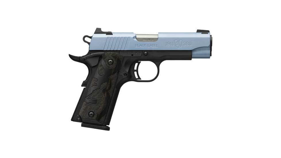 Browning 1911-380 Black Label Semi Auto Pistol, 380 Auto, 3.58 in Barrel