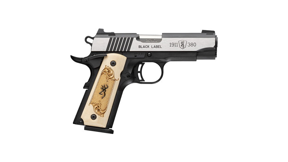 Browning 1911-380 Black Label Semi Auto Pistol, 380 Auto, 3.58 in Barrel