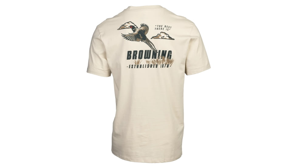 Browning Rooster Short Sleeve T-Shirt - Men's, Bone, 2XL, 5010039705