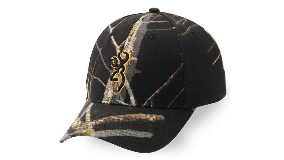 Browning Buckmark Rimfire Camo 3D Cap,Mossy Oak Midnight 308379031