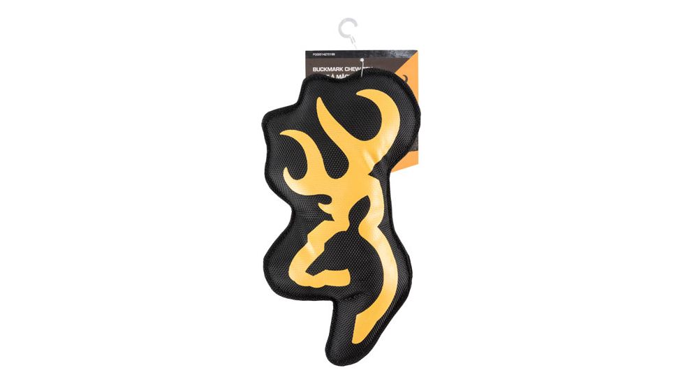 Browning Buckmark Squeaker Chew Toy Browning Gold/black