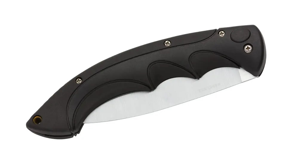 Browning Camp Saw Folding Knife, 5.125in, 4116 Stainless, Saw, Back Contour-Molded Composite Handle, Black, 322922