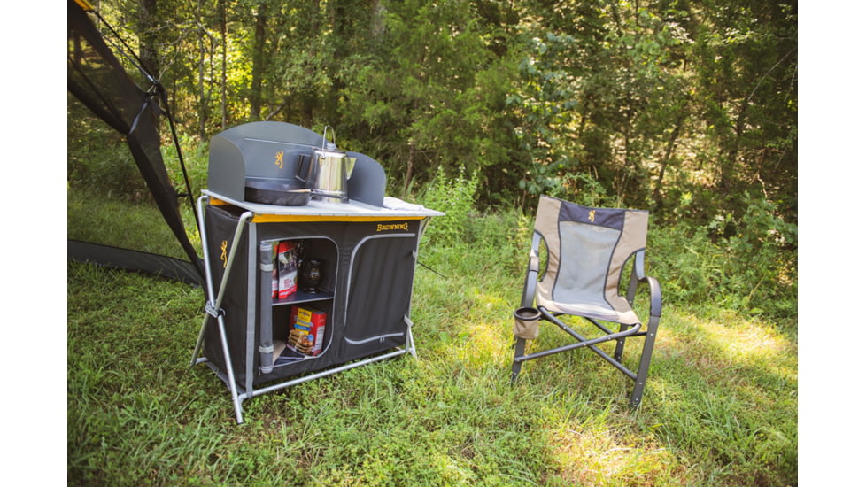 Browning Camping Basecamp Cook Station, Black/Silver, 8549800