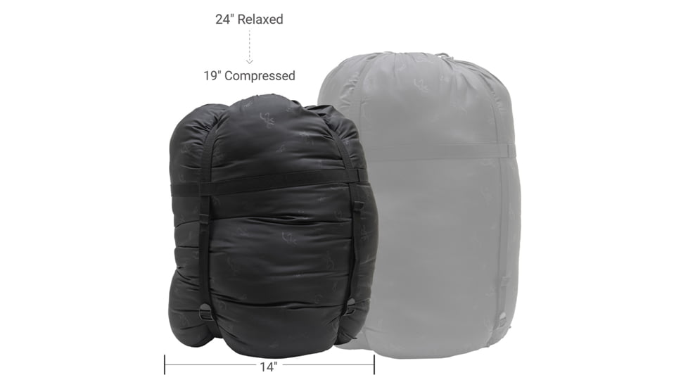 Browning Camping Browning Camping Denali -30 Sleeping Bag, Charcoal/Gray, Regular, 4897911