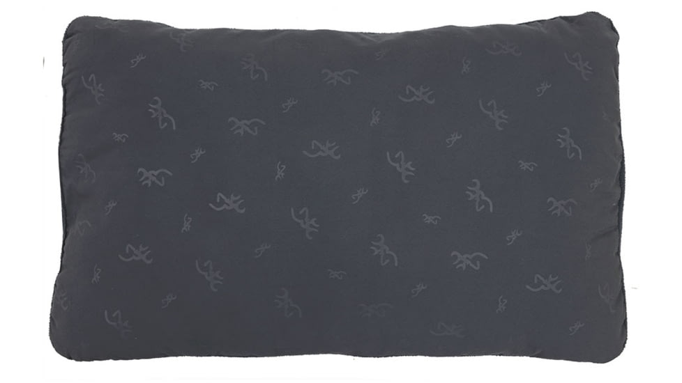 Browning Camping Pillow w/Fleece, Charcoal, 7999118