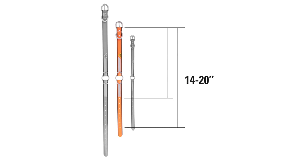 Browning Collar,Perf,1in14-20in, Safety Orange, Medium BPT1005