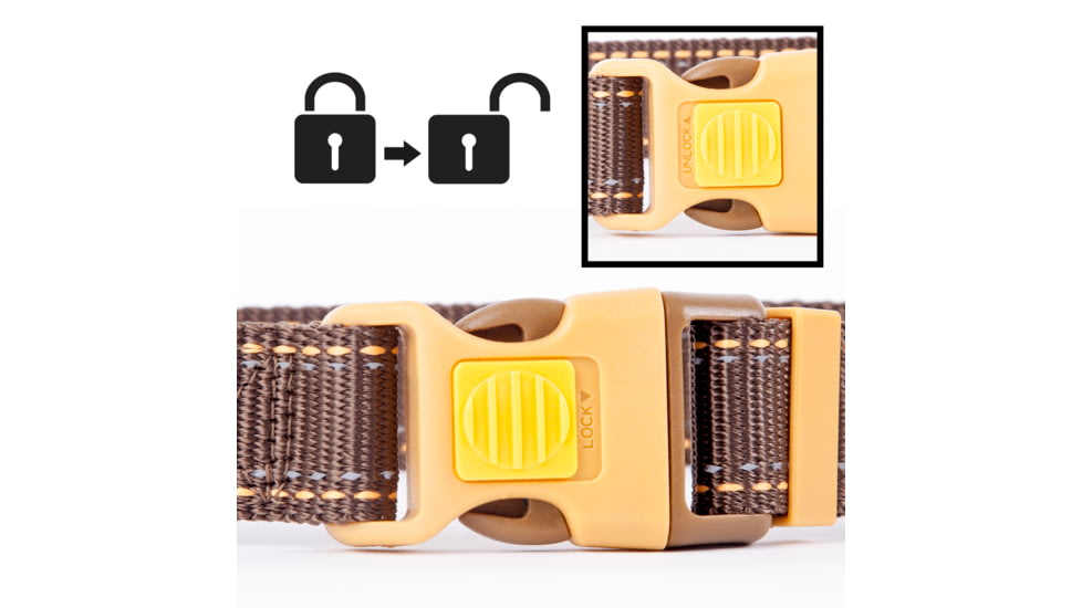 Browning Collar, Webbing, 5/8in10-16in, One Color, Small BPT1001