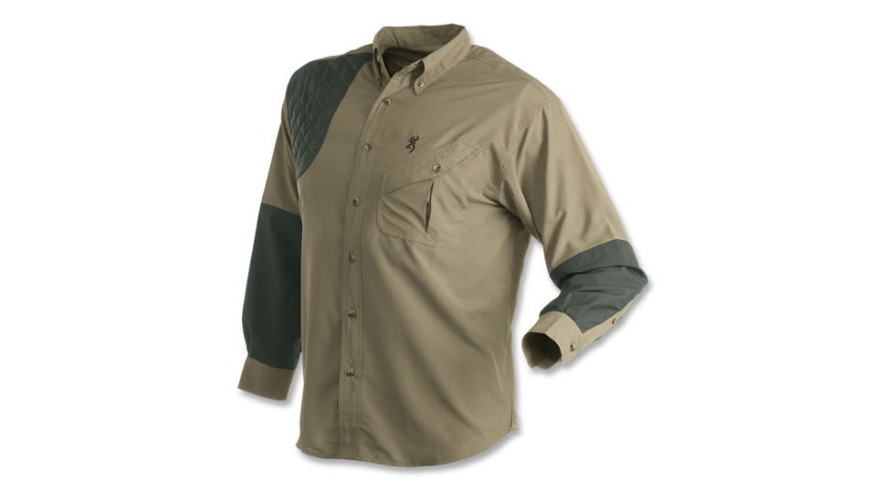 Browning Cross country Upland Shirt, Khaki/Loden, L 3011934003