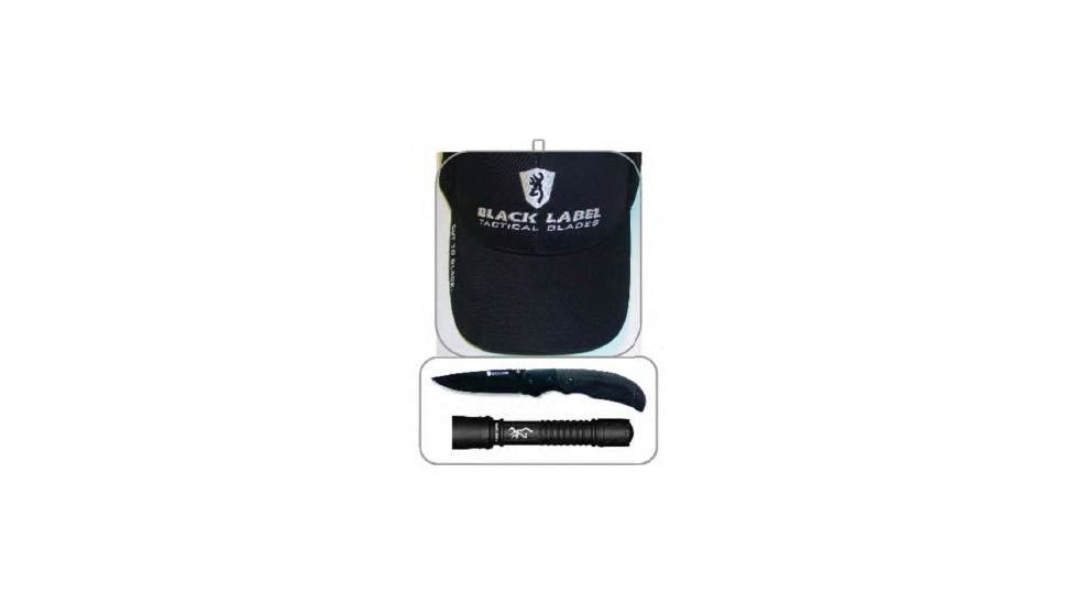 Browning Cut To Black Knife and Flasight Combo 320136BL