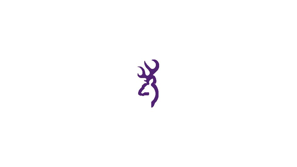 Browning Decal, Buckmark, 6 inch Purple 3922009616