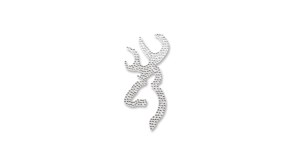 Browning Decal,Faline Spangle 6in. Silver 3922220659