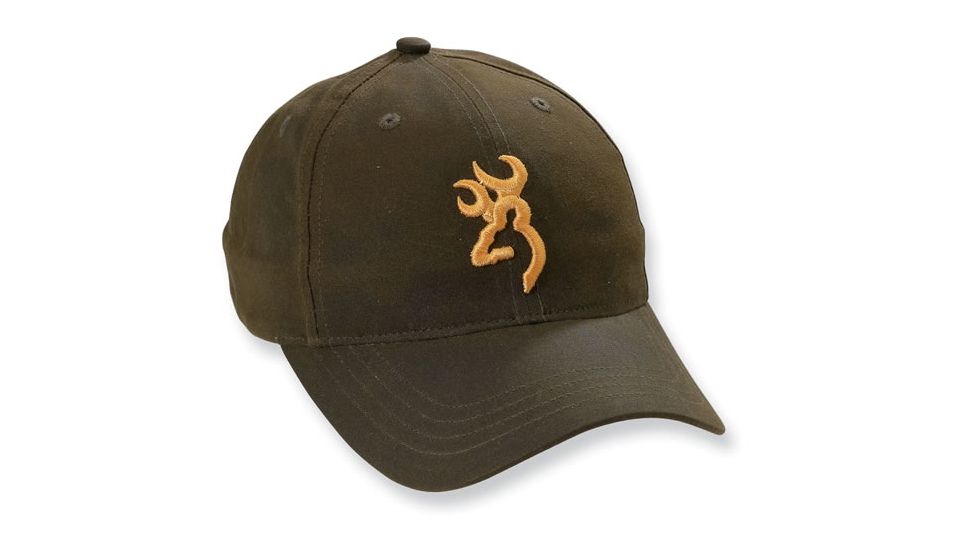 Browning Dura-Wax Youth Cap, Brown w/ Buckmark, 308412881