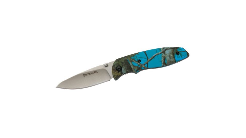 Browning EDC Folder Knife, Blue Camo, 3220252