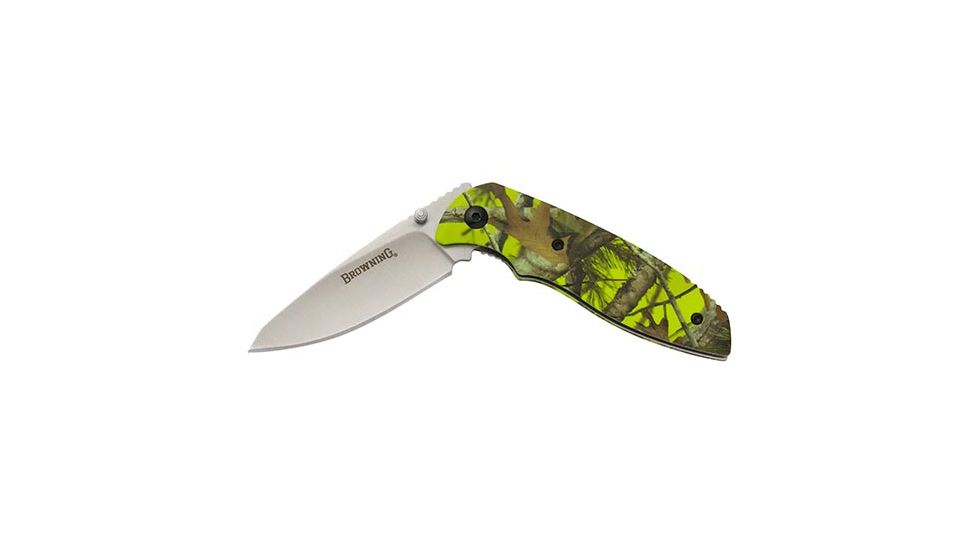 Browning EDC Folder Knife, Green Camo, 3220249