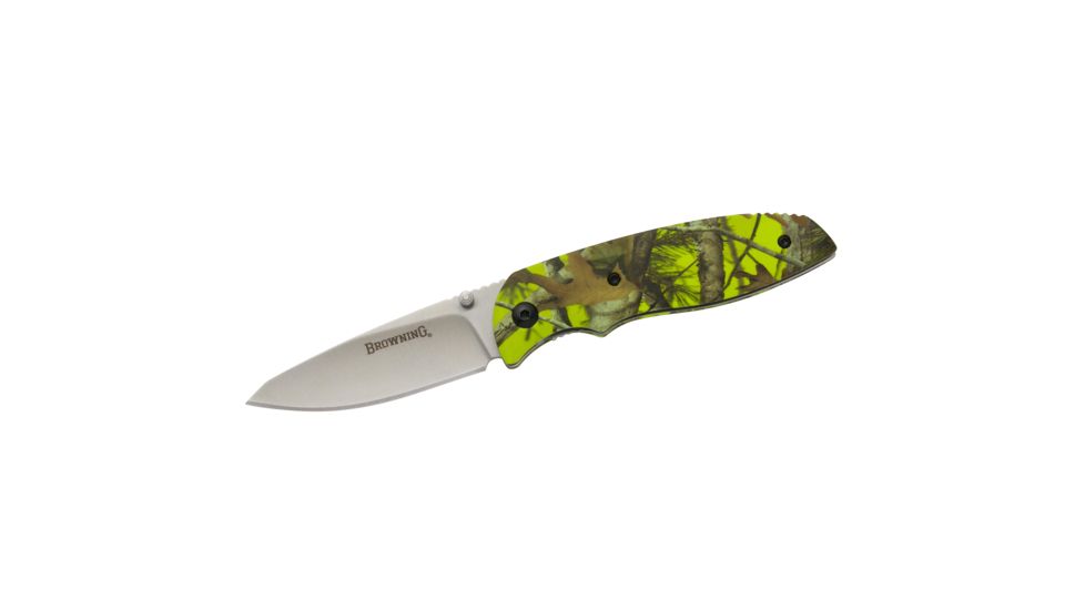 Browning EDC Folder Knife, Green Camo, 3220249