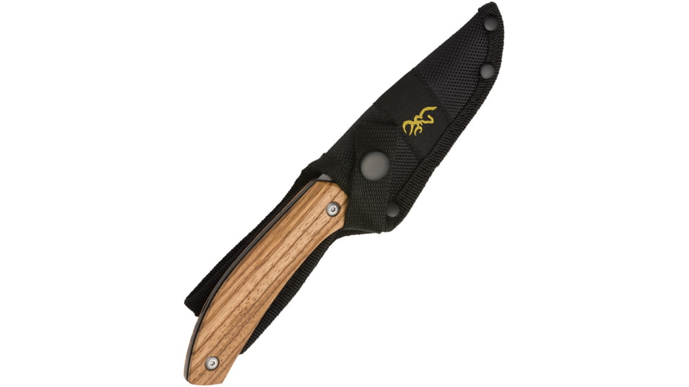 Browning Fixed Blade Zebra Wood