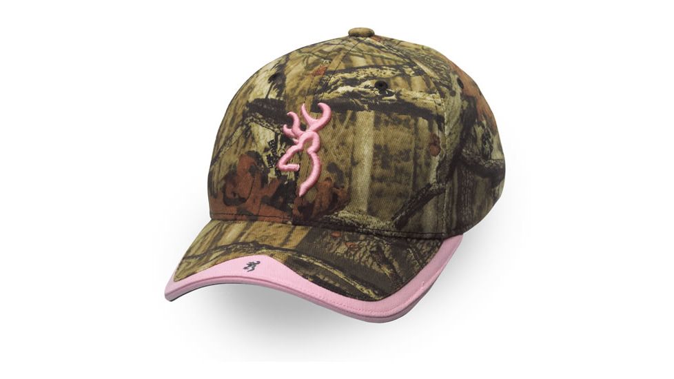 Browning Gunner Camo Cap, Mossy Oak Break-Up Infinity/Pink, Adult cap adjustable fit 308129202
