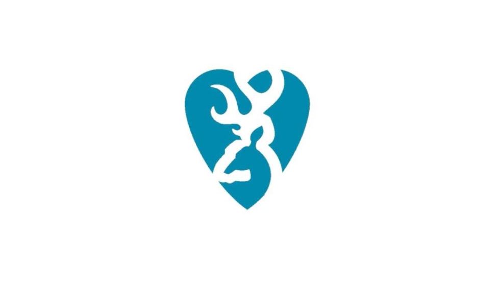 Browning Heartbreaker Decal,Teal,5in 3922351574