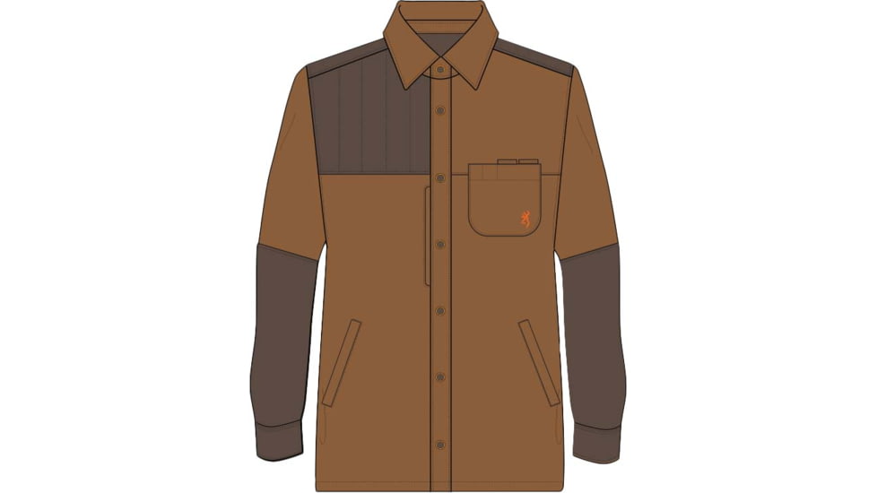 Browning Heavyweight Shirt - Mens, Tan/Chocolate, Extra Large, 3016674804