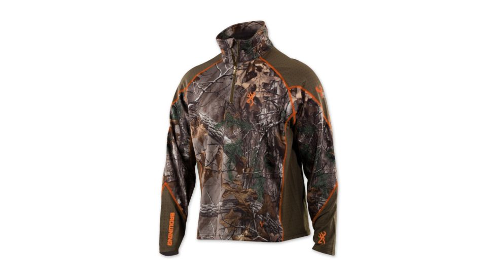 Browning Hell's Canyon Shirt Base Layer 1/4Zip RTX 3XL 3018052406