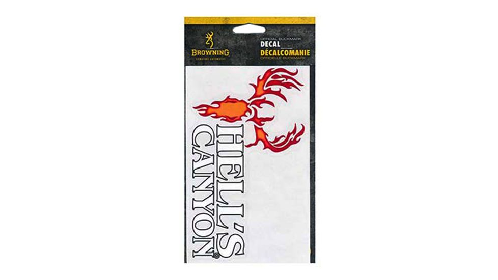 Browning Hells Canyon 4in.Flame/White Decal 3922334304