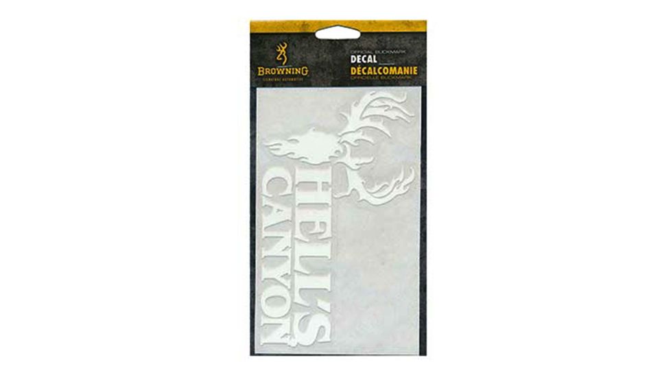 Browning Hells Canyon 4in. White Decal 3922334474