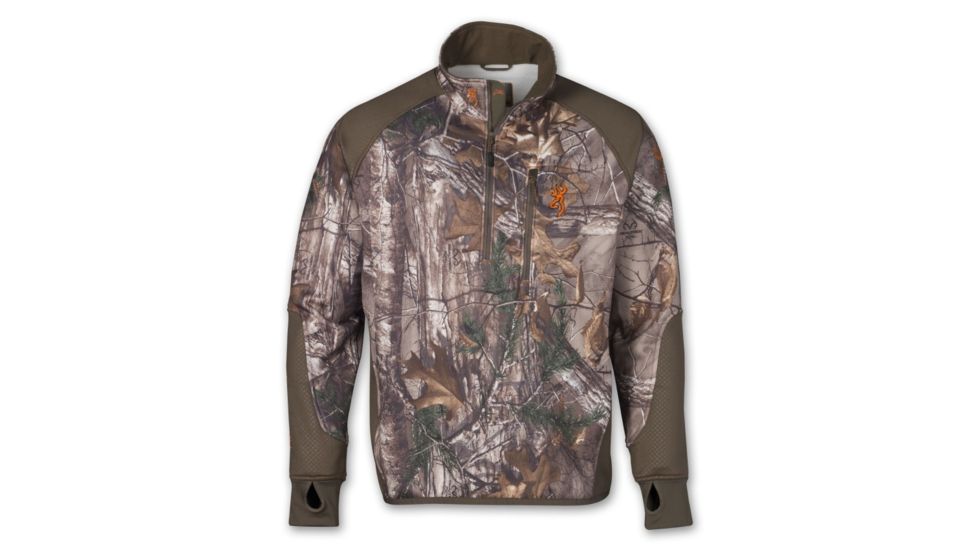 Browning Hells Canyon Jacket, HC Performance FLC 1/4 Zip MOINF, M 3045842002
