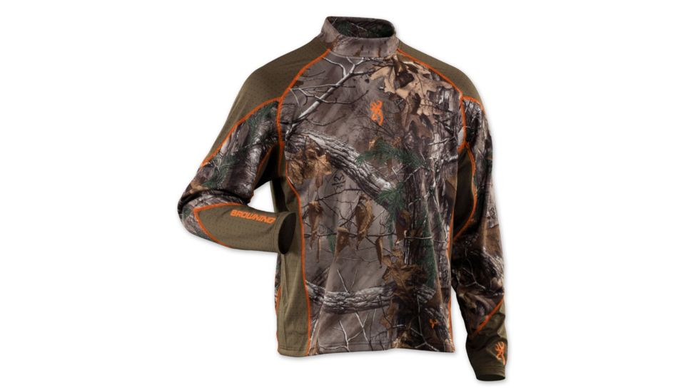 Browning Hells Canyon Shirt Midweight Bl Mock MOINF S 3018042001