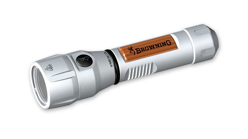 Browning High Power 5303 LED 2AA Flashlight - Silver Walnut 3715303