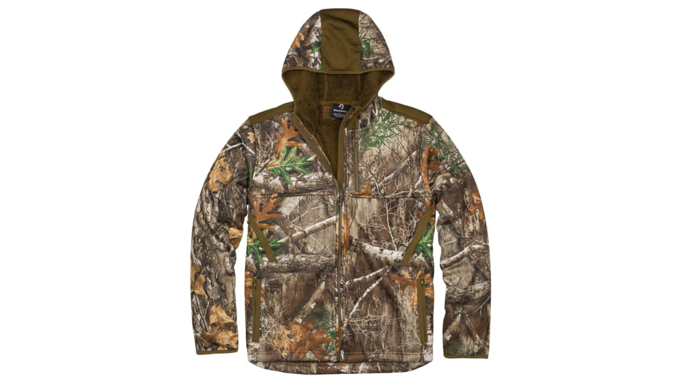 Browning High Pile Hooded Jacket - Mens, Realtree Edge, Medium, 3045466002