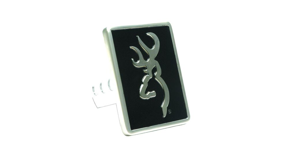 Browning Hitch Cover W/ Buckmark Black/silver Metal